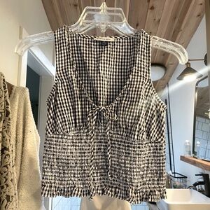 AE smocked V-neck tank top